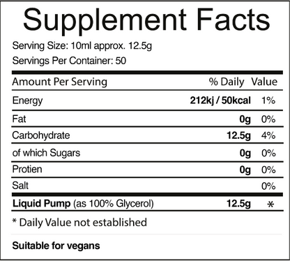 Liquid Pump Glycerol Preworkout